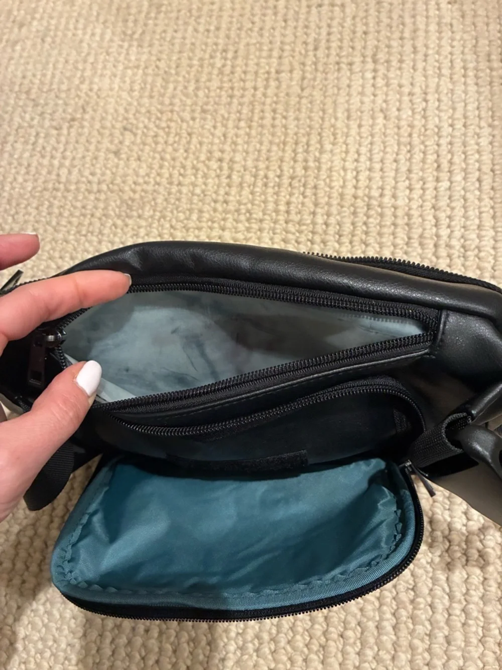 Kibou Vegan Leather Diaper Bag/Pouch Waist Bag